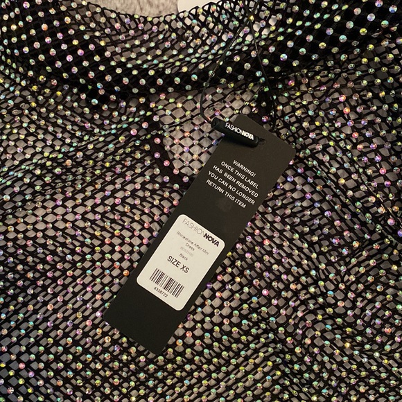 Fashion Nova “Rhinestone Affair Mini Dress “ - Picture 3 of 3